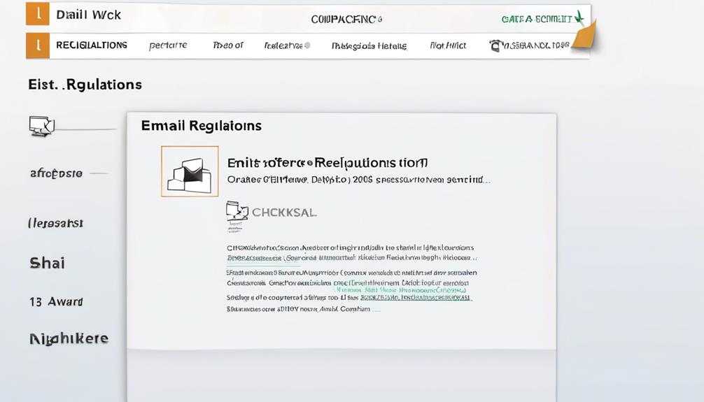 adhering to email regulations
