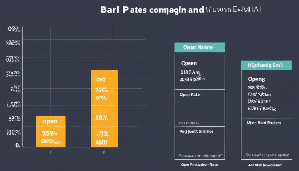 analyzing email open rates