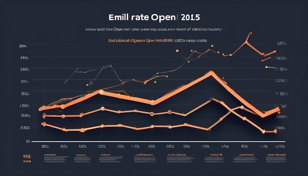 fluctuating email open rates