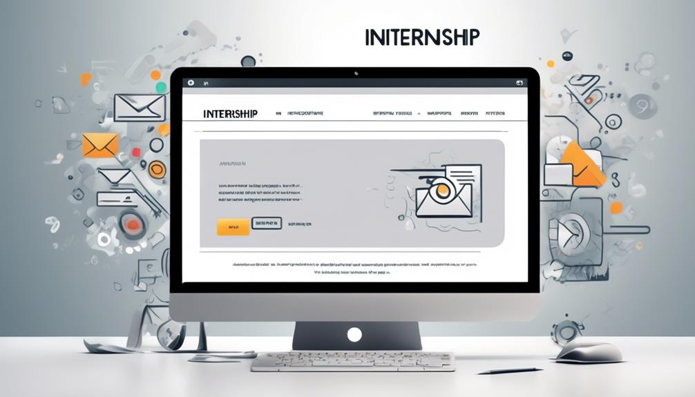sample internship application email