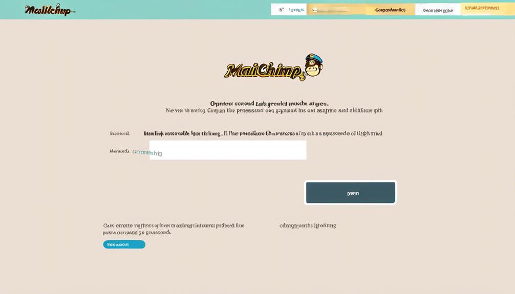 changing mailchimp password instructions