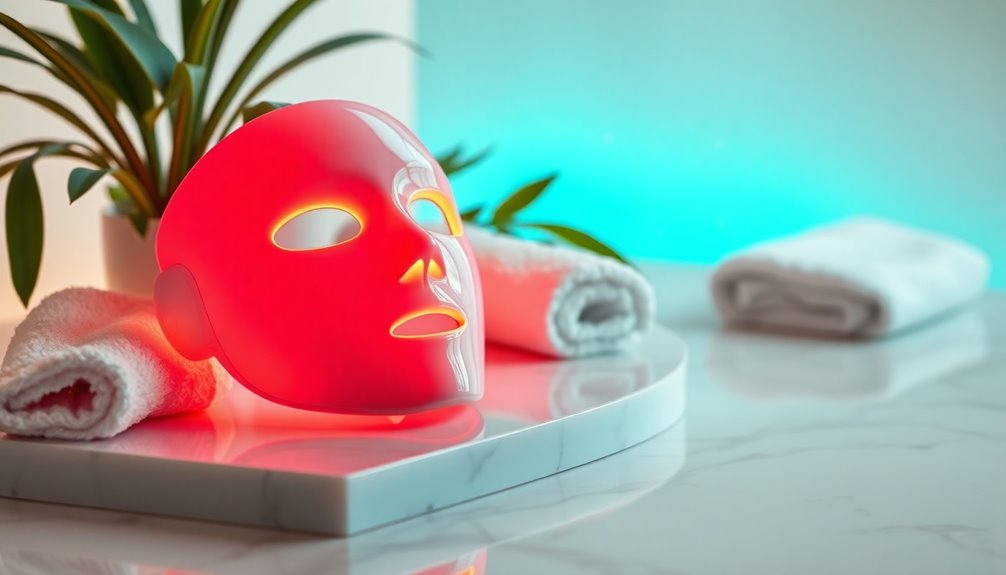 red led mask therapy