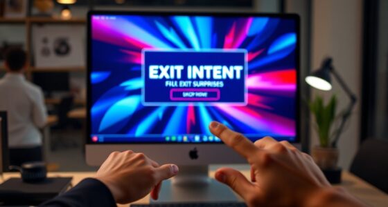 Ausstiegsabsicht-Pop-ups Wachstum
