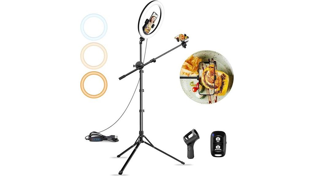 13 Best Ring Light and Microphone Combos for Flawless Streaming and Content Creation 5 12 inch overhead ring light