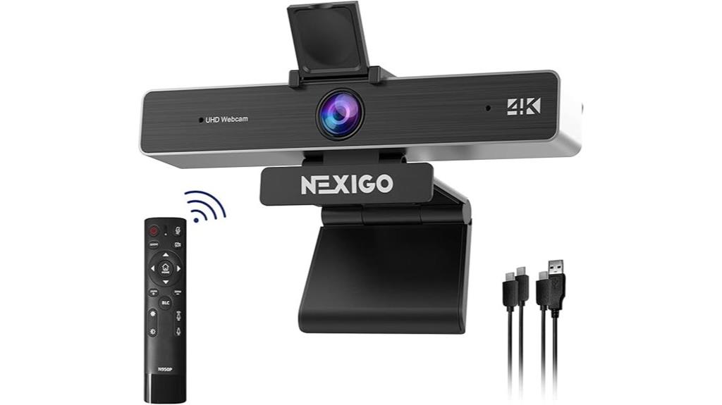 4k zoomable webcam features