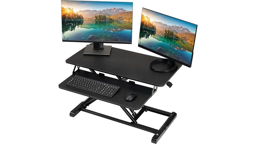 adjustable 32 inch standing desk