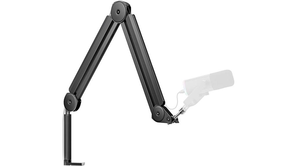 14 Best Boom Arms for Desk Microphones That Offer Stability and Flexibility 9 adjustable mic arm with cable management