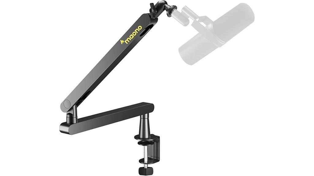 14 Best Boom Arms for Desk Microphones That Offer Stability and Flexibility 12 adjustable mic boom with cable management