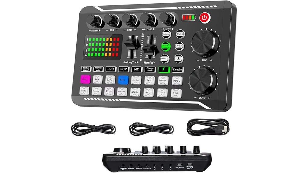 audio mixer with dj effects