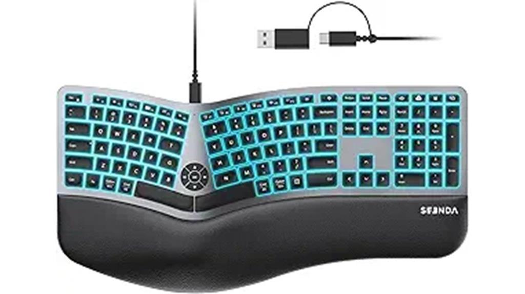 15 Best Ergonomic Split Keyboards for Programmers to Boost Comfort and Productivity 17 colorful wired ergonomic keyboard