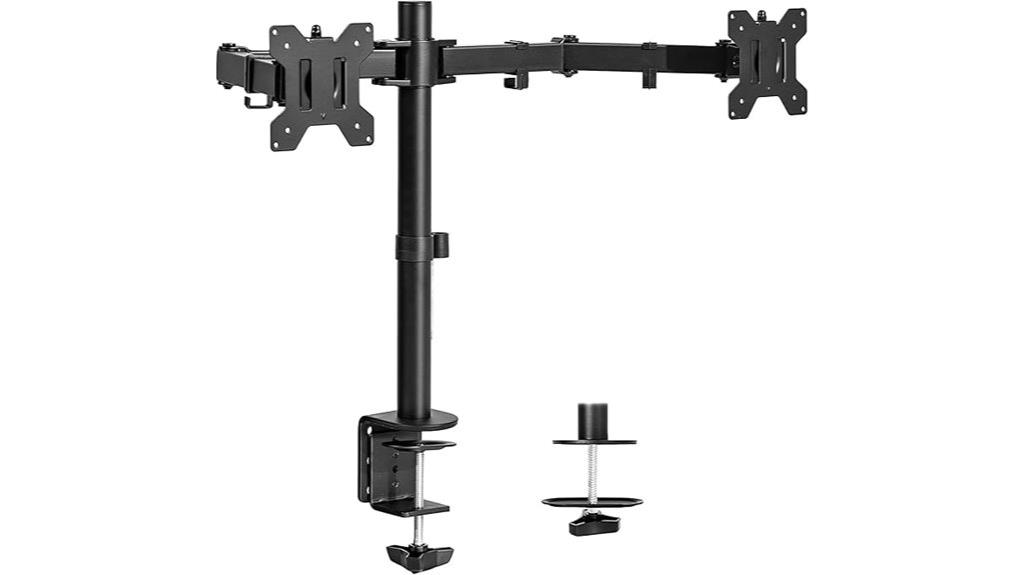 dual screen desk mount