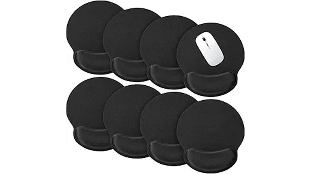 13 Best Mouse Pads With Wrist Support for Comfort and Precision in 2025 9 eight black wrist mats