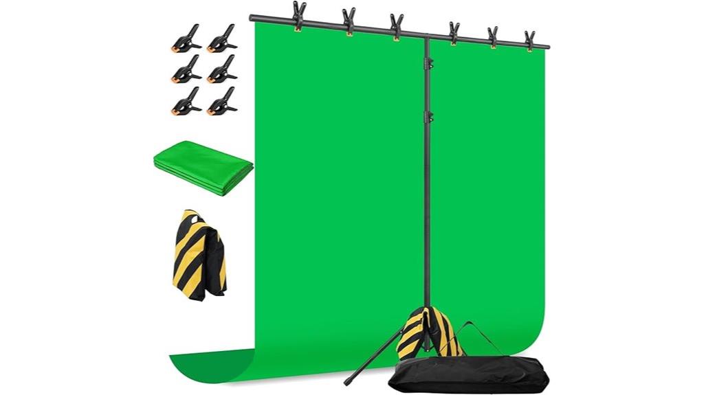 15 Best Green Screens for Video Backgrounds That Make Your Content Pop 12 green screen with stand