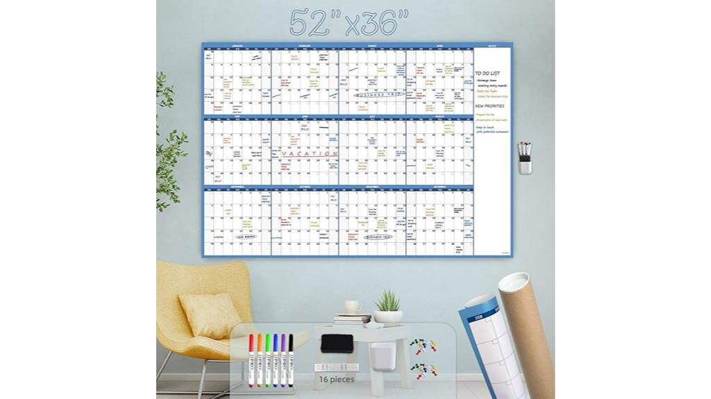 huge writable wall calendar