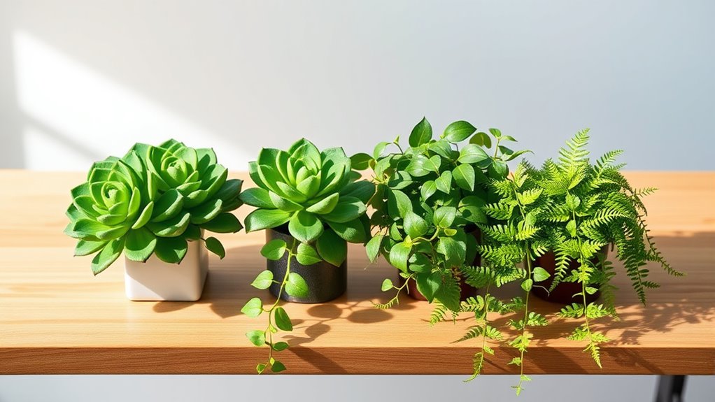 matching realistic low maintenance plants