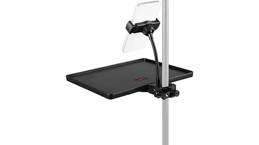 13 Best Ring Light and Microphone Combos for Flawless Streaming and Content Creation 15 microphone stand with tray