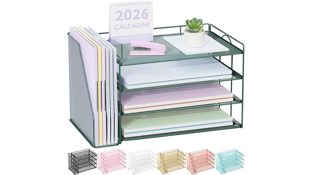 office desk paper organizer
