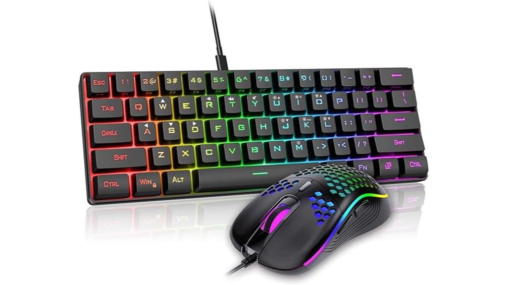 14 Best Compact 60% Keyboards for Minimalists: Sleek, Space-Saving, and Perfect for Your Desk 7 red thunder gaming set