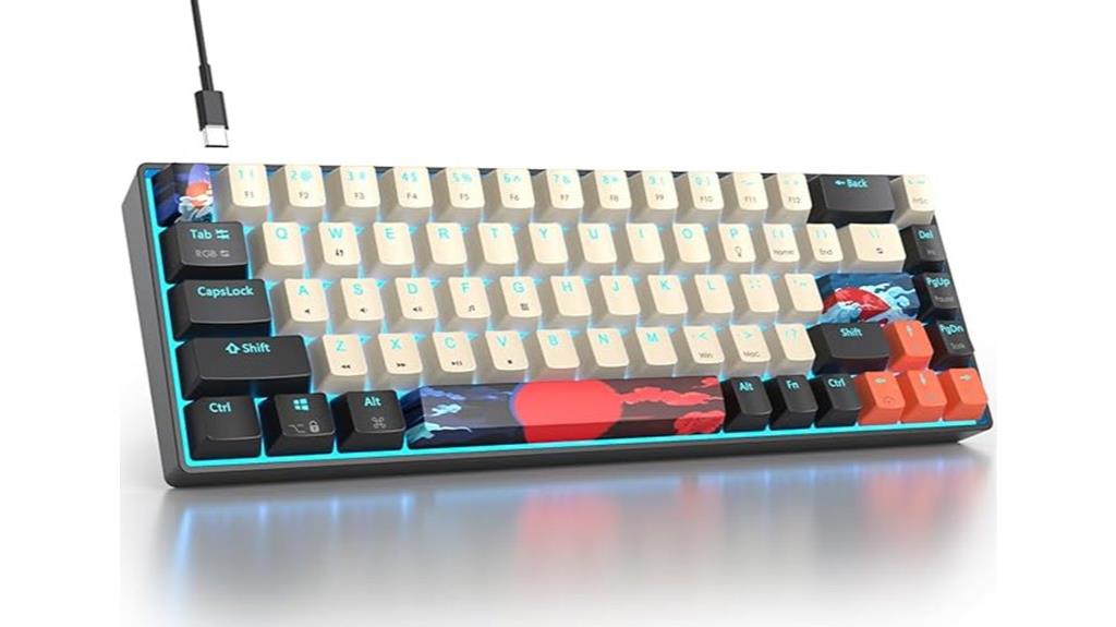 14 Best Compact 60% Keyboards for Minimalists: Sleek, Space-Saving, and Perfect for Your Desk 16 rgb wired gaming keyboard