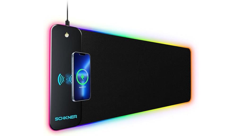 13 Best Wireless Charging Pads for Desks That Keep Your Devices Powered and Organized 3 rgb wireless charging mouse pad