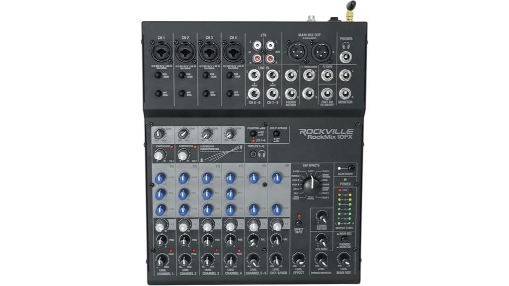 rockville 10 channel mixer
