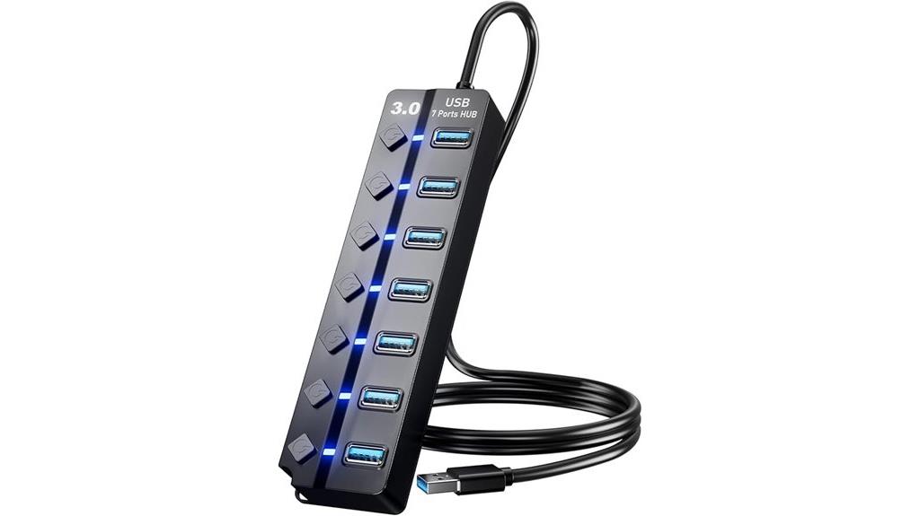 seven port usb hub