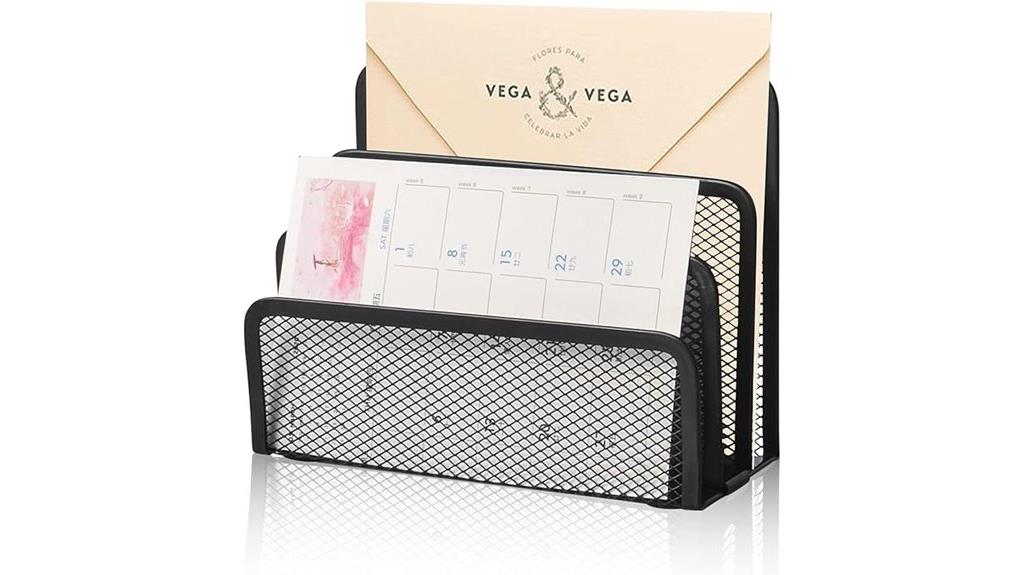 small desk mail organizer