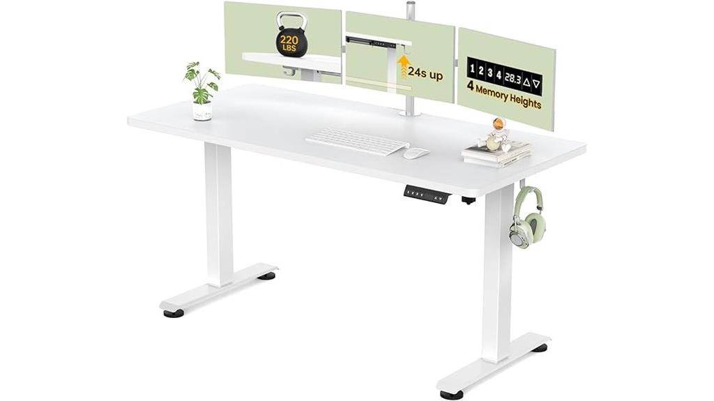 tall electric desk