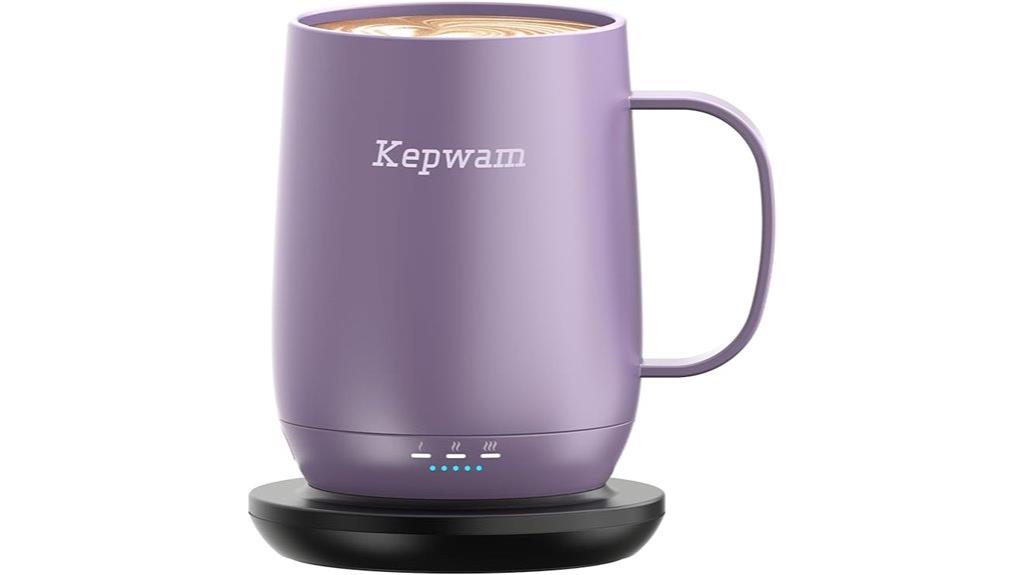 temperature controlled mug heating