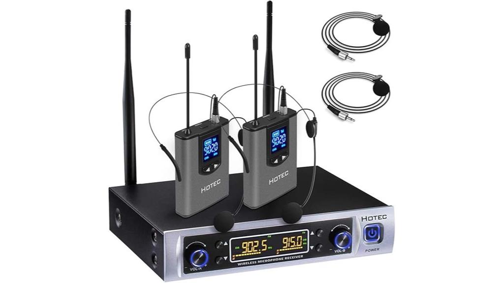 14 Best Lapel Microphones for Conferences That Ensure Clear Sound and Professional Audio 4 uhf wireless lavalier system