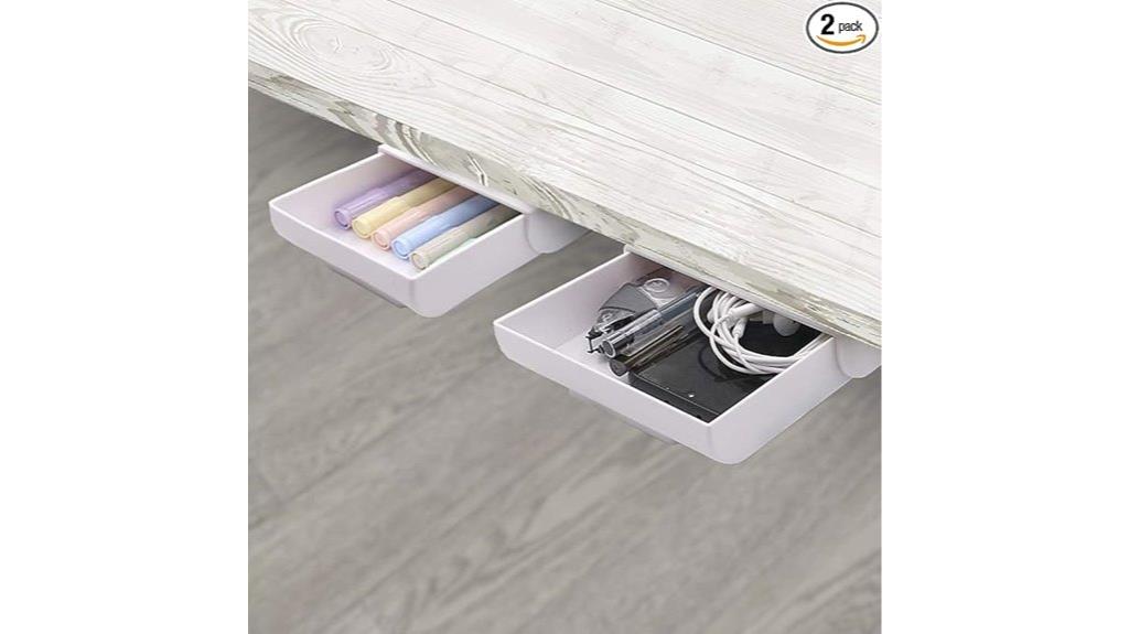 under desk drawer organizers