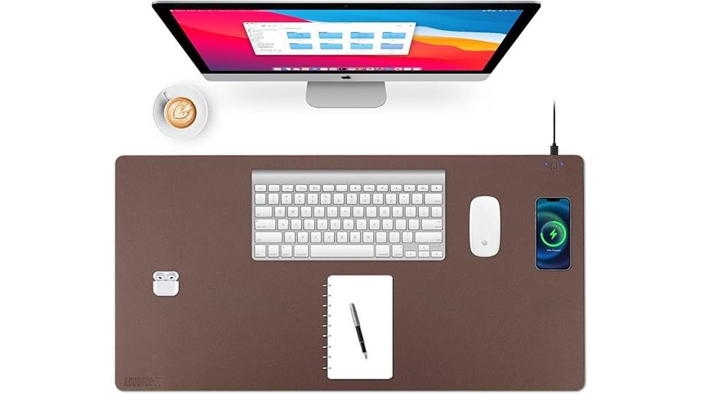 13 Best Wireless Charging Pads for Desks That Keep Your Devices Powered and Organized 11 wireless charging desk mat