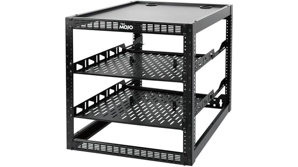 12u open frame rack