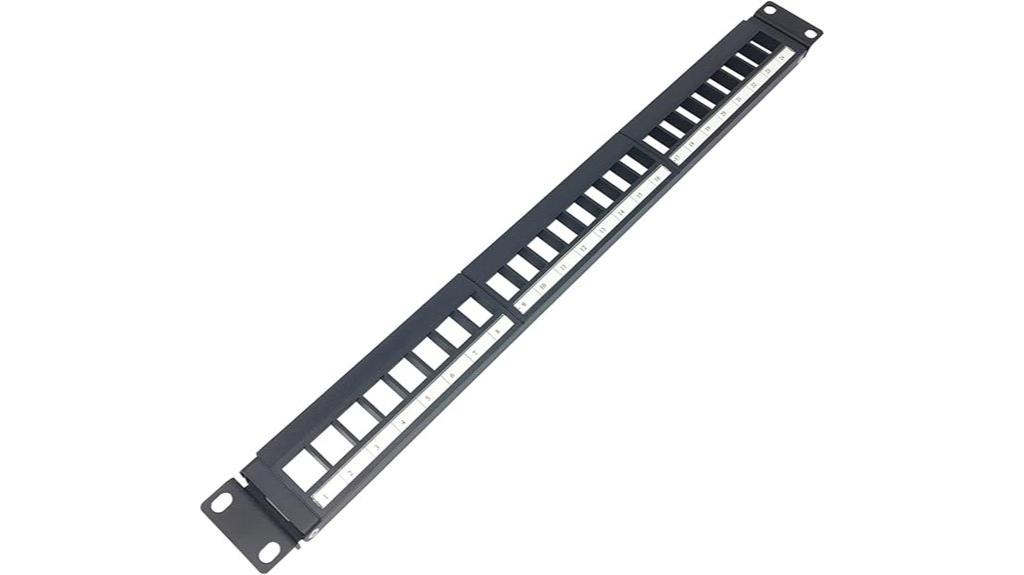 24 port hinged patch panel