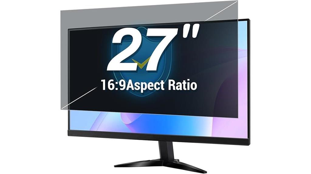 27 inch widescreen privacy filter