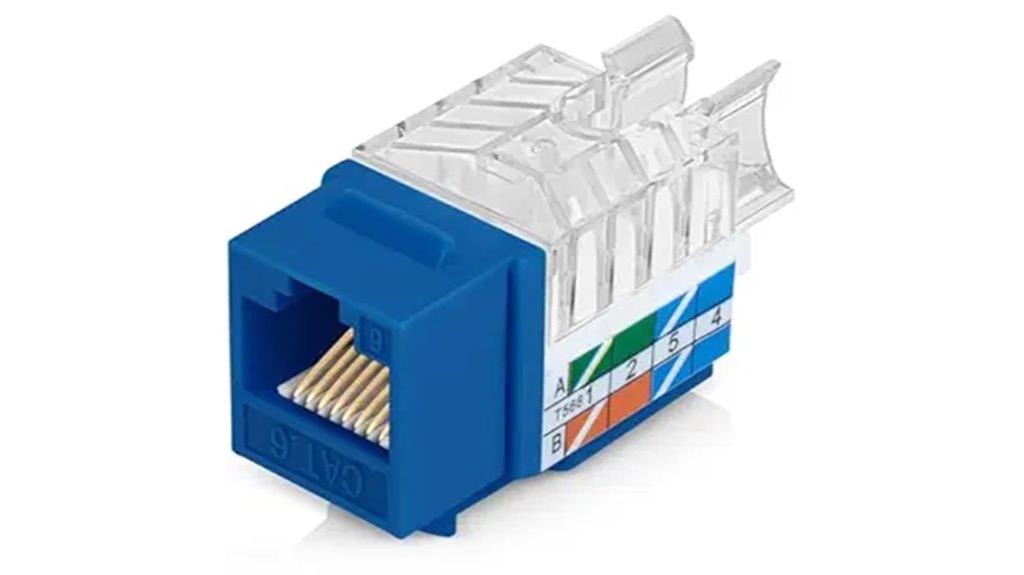 45 degree angle ethernet jacks