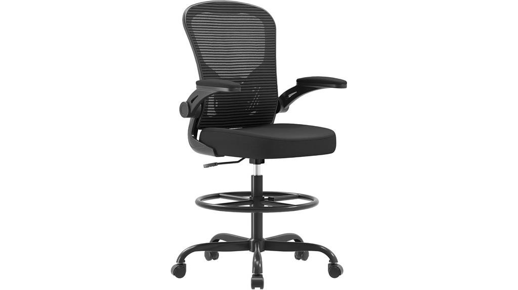 adjustable lumbar drafting chair