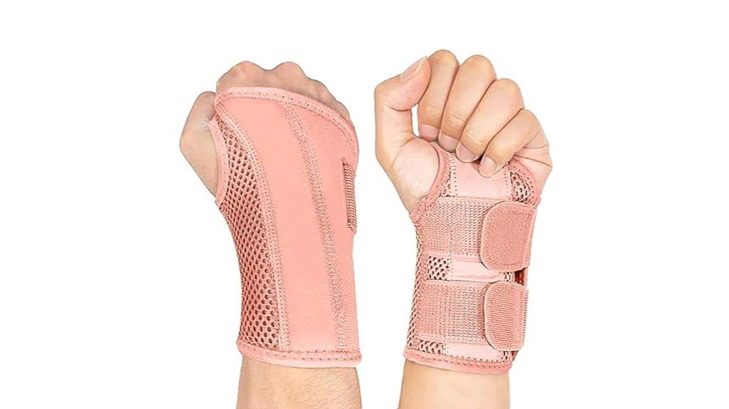 adjustable pink wrist support