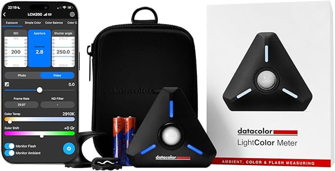 bluetooth enabled light meter