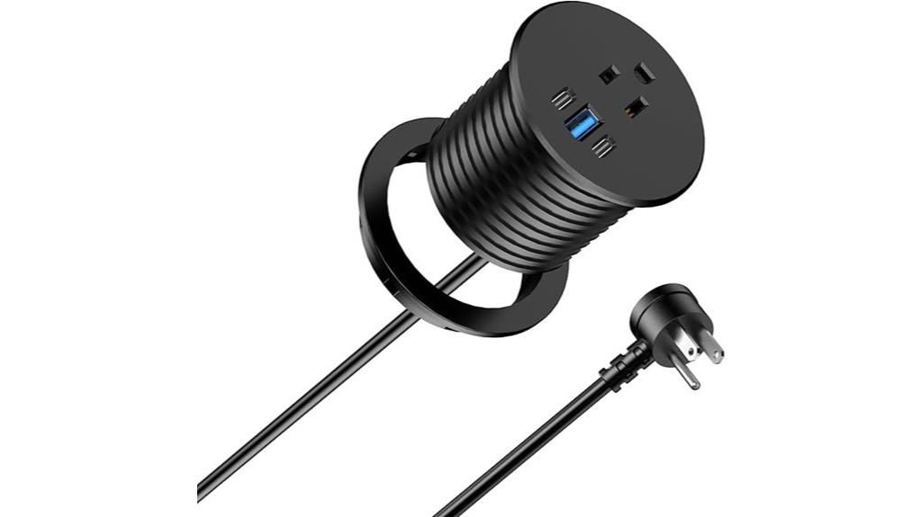 15 Best Desk‑Mounted Power Grommets to Keep Your Workspace Organized 7 compact power grommet with usb