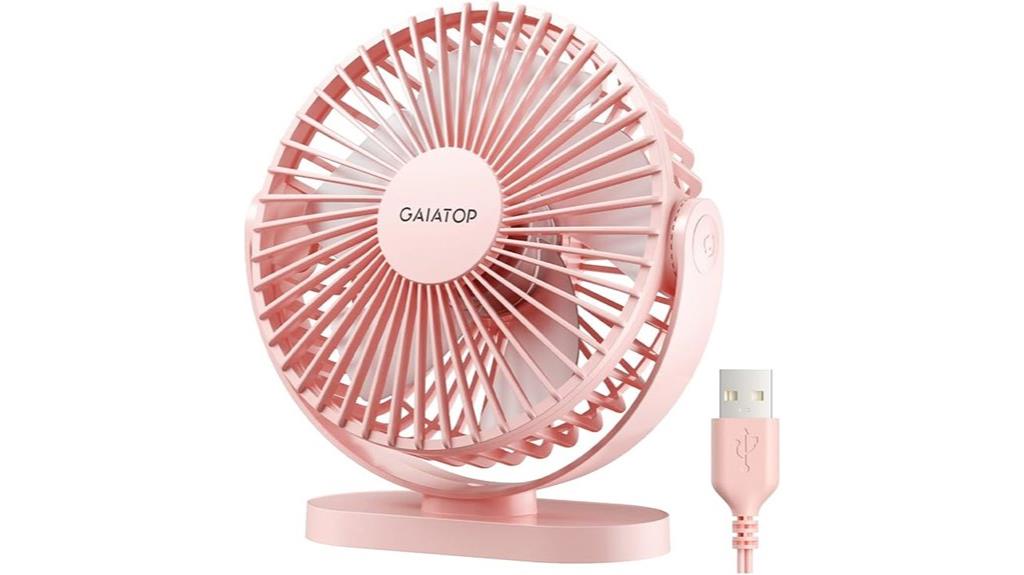 13 Best Quiet USB Desk Fans That Keep You Cool Without the Noise 6 compact usb desk fan