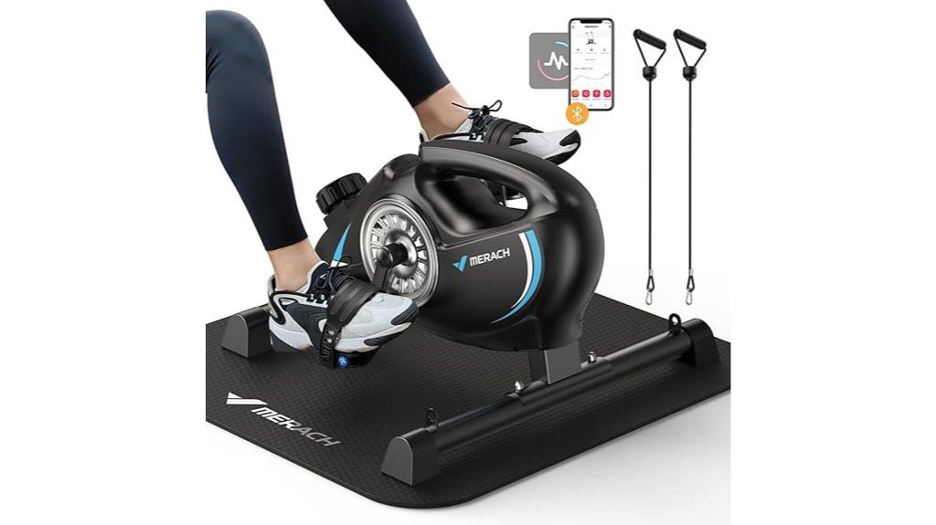 desk exercise bike setup