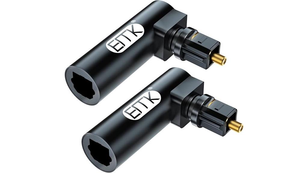 dual 90 toslink extenders