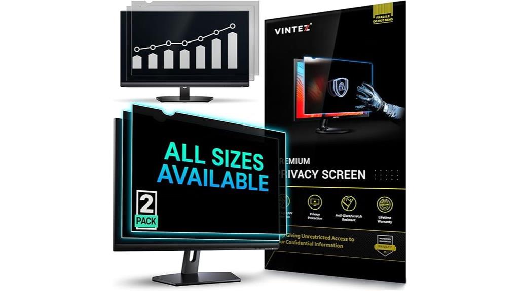 dual monitor privacy screens