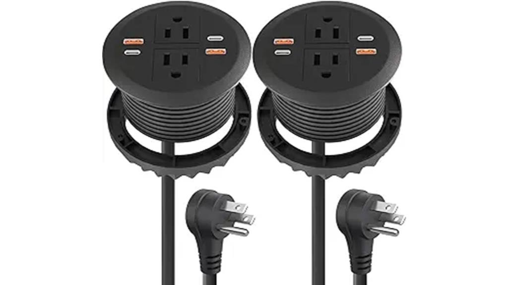 15 Best Desk‑Mounted Power Grommets to Keep Your Workspace Organized 16 dual usb c usb ports