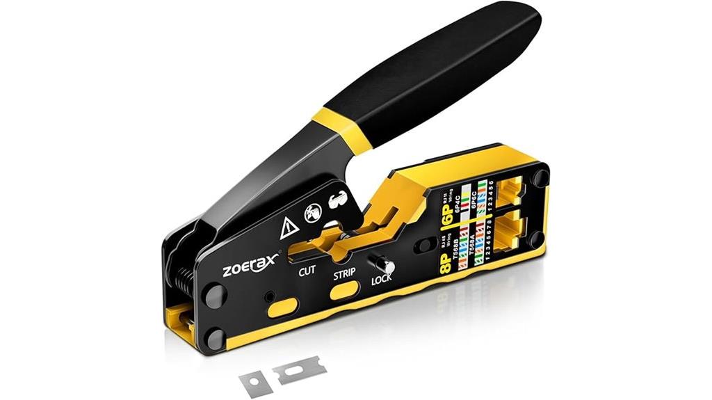 13 Best Crimping Tools for RJ‑45 Connectors That Make Wiring Easier 8 ethernet and phone connector crimper