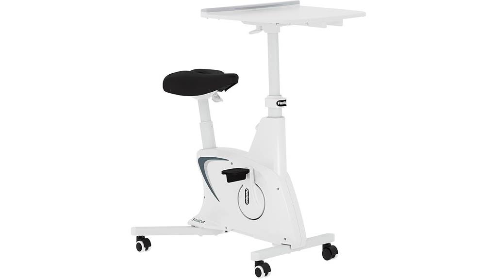 exercise bike with desktop