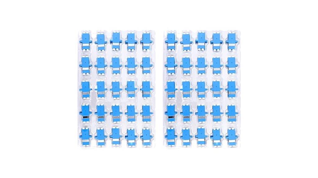 fifty lc duplex couplers