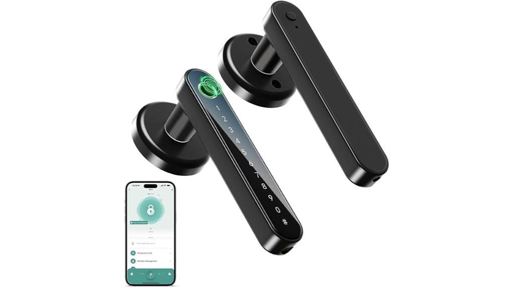 fingerprint door lock handle