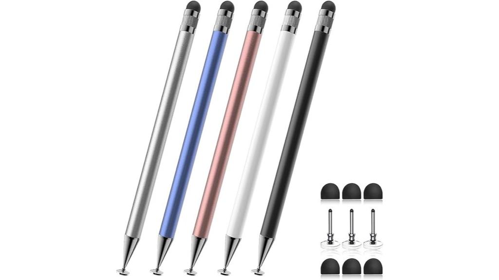 14 Best Stylus Pens for Ipad in 2025 - Enhance Your Digital Creativity 3 five colors dual function